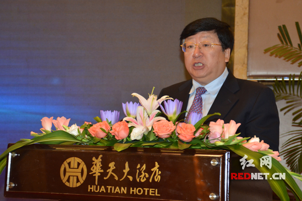 湖南省委常委、常务副省长陈向群出席会议并致辞。